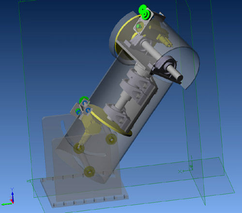 Unfinished telescope mount