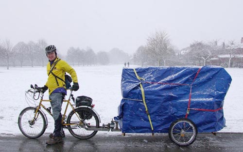 Peter Eland in snow